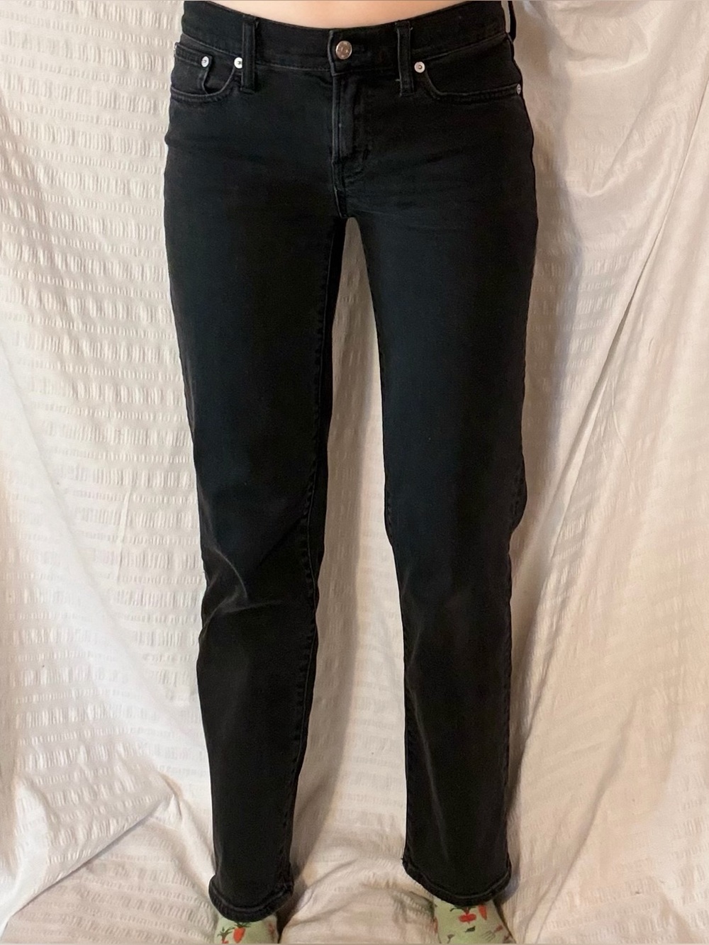 Madewell The Perfect Vintage Straight Jean Black Size 26